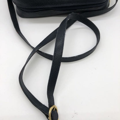 Gucci 010 378 Shoulder Bag GG Supreme Sherry Leather Navy Old Gucci Women Men