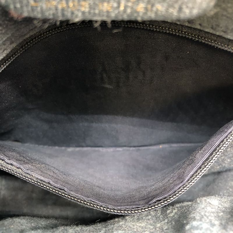 Gucci 010 378 Shoulder Bag GG Supreme Sherry Leather Navy Old Gucci Women Men