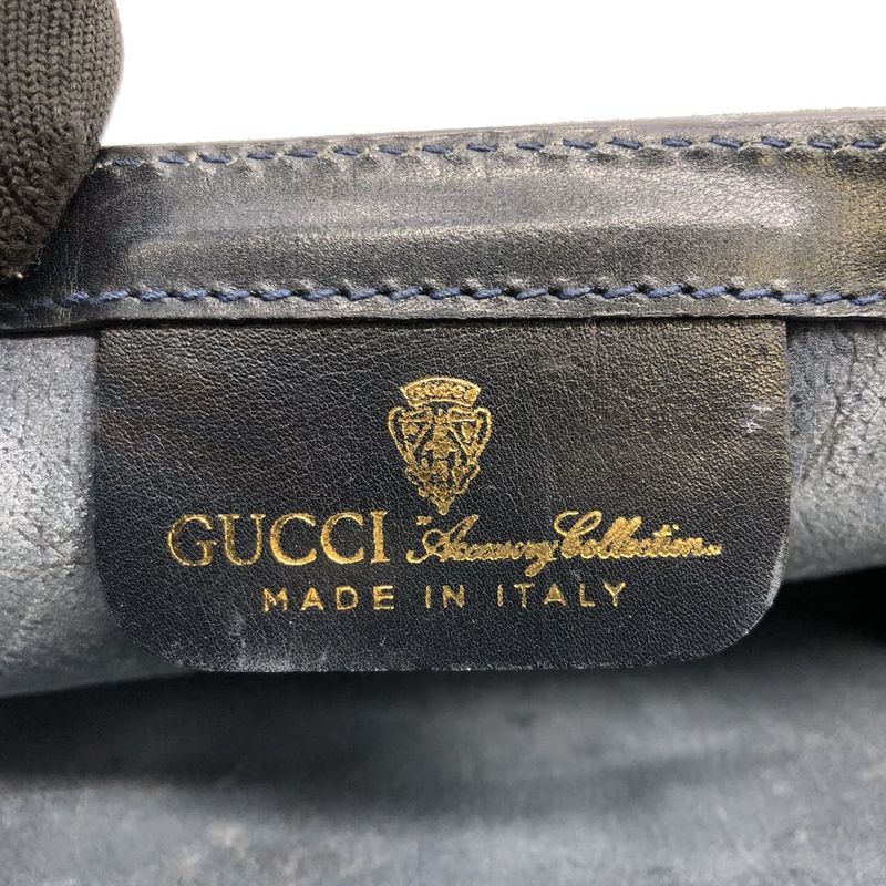Gucci Clutch Bag Second Bag Pouch GG Supreme Sherry Navy Ladies Men's Old Gucci