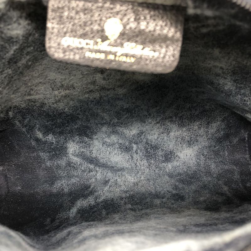 Gucci Clutch Bag Second Bag Pouch GG Supreme Vintage Old Gucci Navy Ladies Men