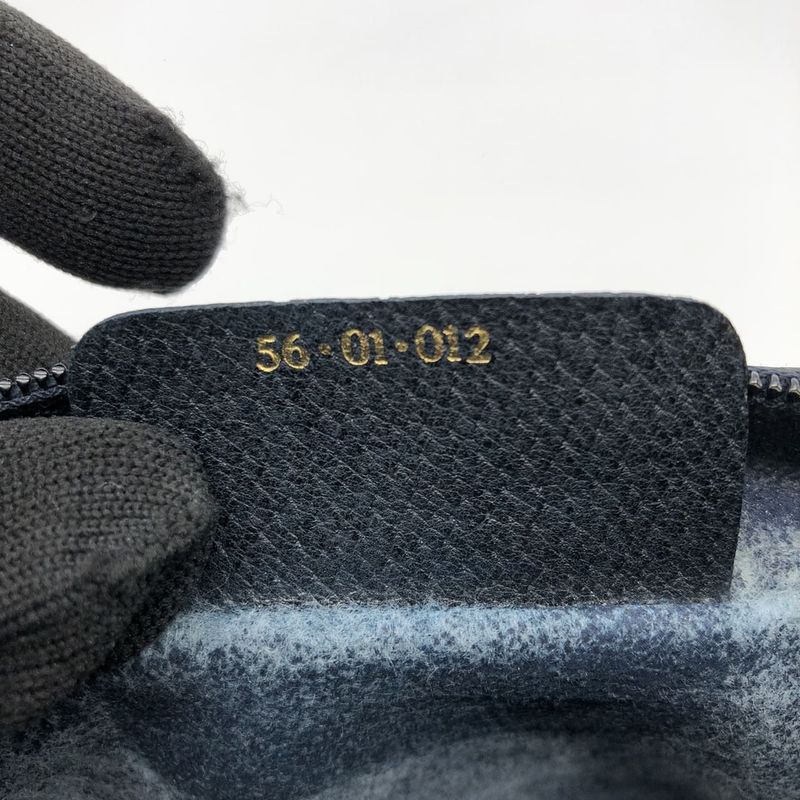 Gucci Clutch Bag Second Bag Pouch GG Supreme Vintage Old Gucci Navy Ladies Men