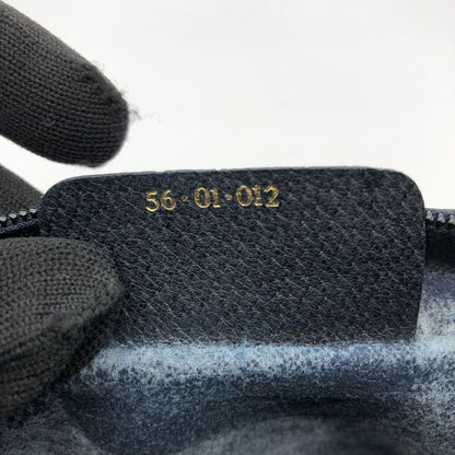 Gucci Clutch Bag Second Bag Pouch GG Supreme Vintage Old Gucci Navy Ladies Men