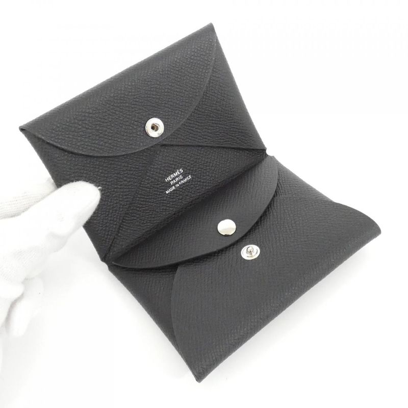 Hermes Calvi Duo 083035ck Coin Case