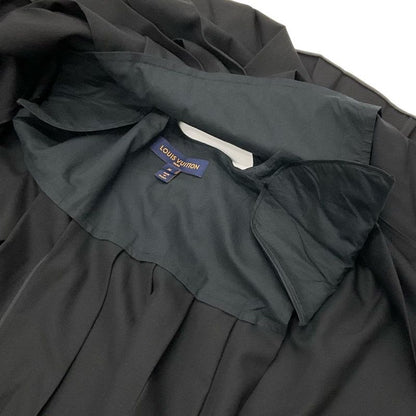 Louis Vuitton Outerwear Black Asymmetrical Pleated Cape Wool