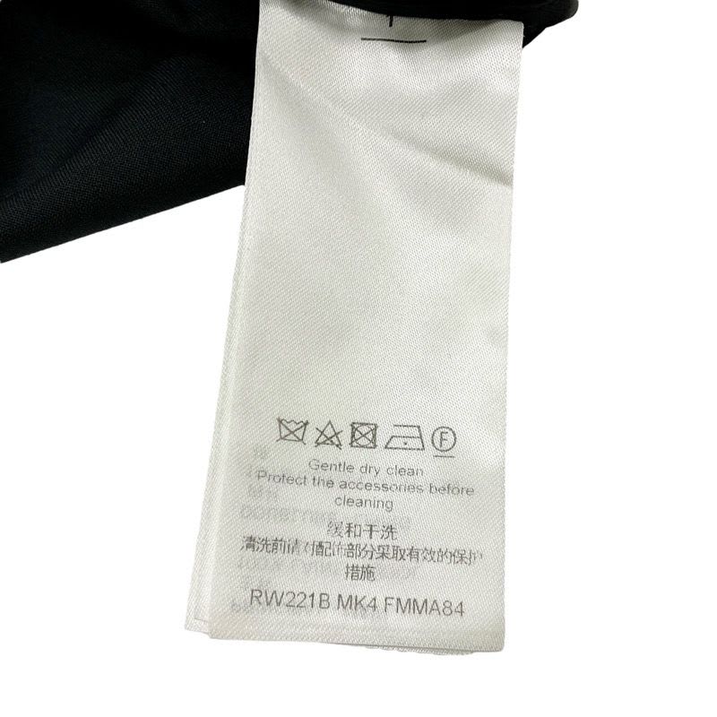 Louis Vuitton Outerwear Black Asymmetrical Pleated Cape Wool
