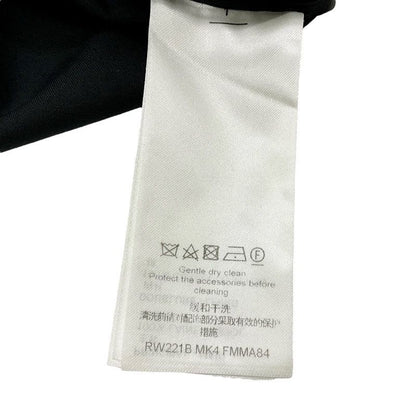 Louis Vuitton Outerwear Black Asymmetrical Pleated Cape Wool