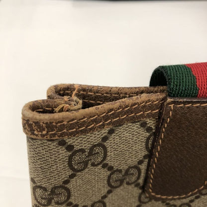 Gucci Old Gucci 89.02.003 Tote Bag Sherry Line GG Supreme Brown Ladies Men