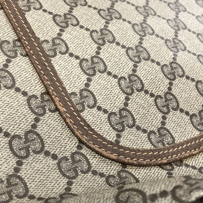 Gucci Old Gucci 89.02.003 Tote Bag Sherry Line GG Supreme Brown Ladies Men