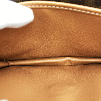 Celine M11 Macadam Shoulder Bag PVC Leather Brown Ladies Men Fashion Vintage