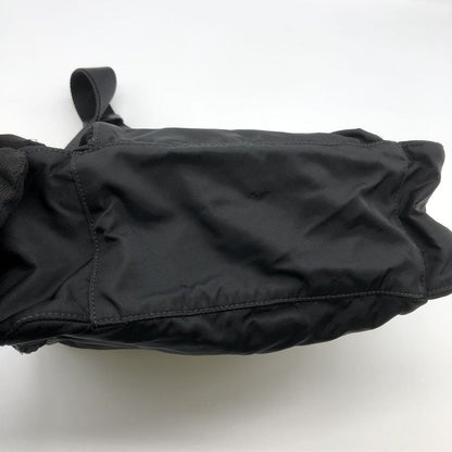 Prada Shoulder Bag Black Belt Nylon Leather Women Men Fashion Gift Vintage USED
