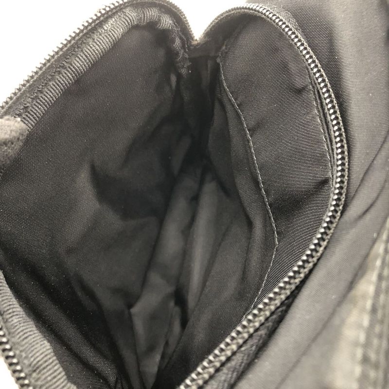 Prada Shoulder Bag Black Belt Nylon Leather Women Men Fashion Gift Vintage USED