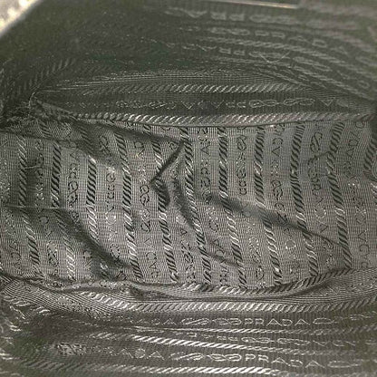 Prada Shoulder Bag Black Belt Nylon Leather Women Men Fashion Gift Vintage USED