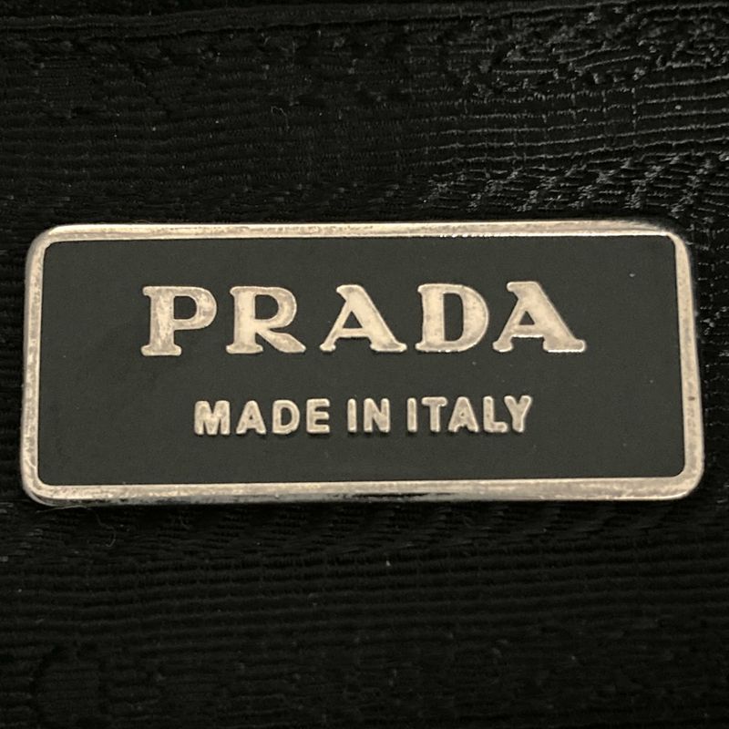 Prada Shoulder Bag Black Belt Nylon Leather Women Men Fashion Gift Vintage USED