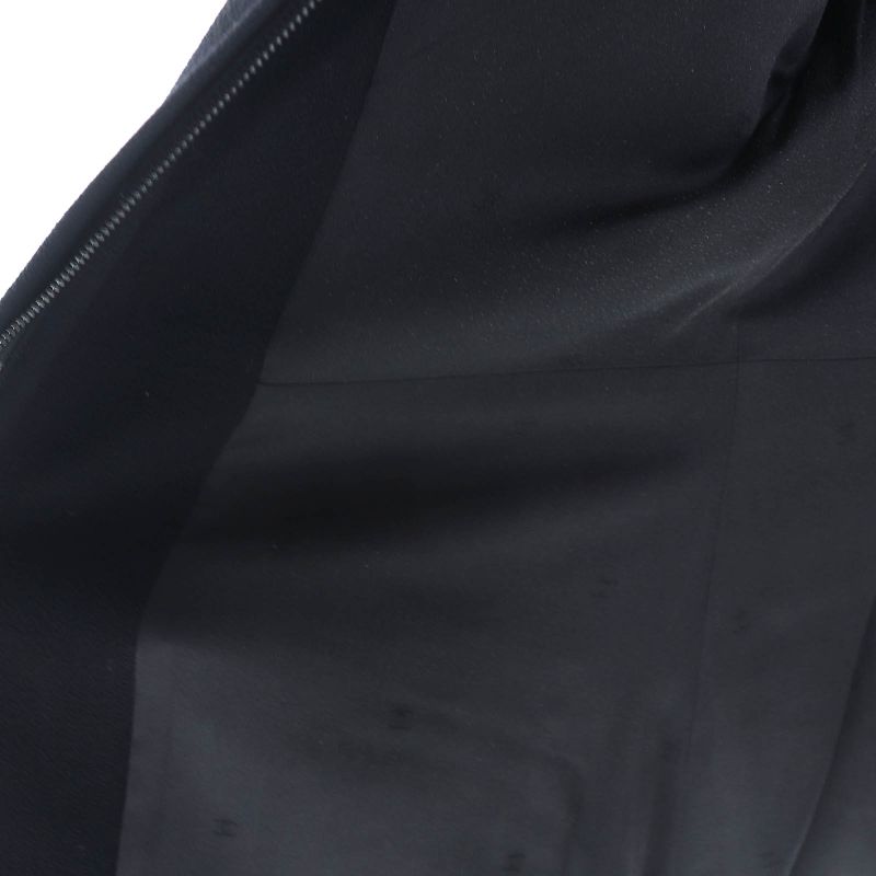 CHANEL Vintage 97A P09353 100% Wool Coco Mark Button Zip Up Coat Medium Length