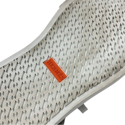 Hermes Deep Sneakers Shoes Knit Leather Black White H Logo