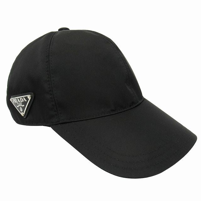 Prada "re-nylon Baseball Cap" Hat 6 Panel Tiger Angle Logo Triangle Logo Plate