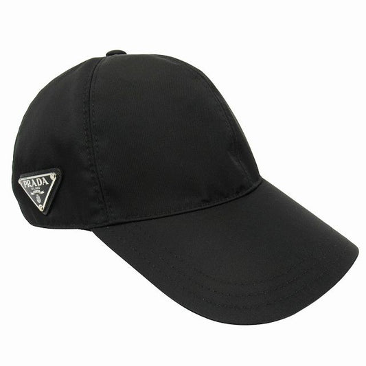 Prada "re-nylon Baseball Cap" Hat 6 Panel Tiger Angle Logo Triangle Logo Plate