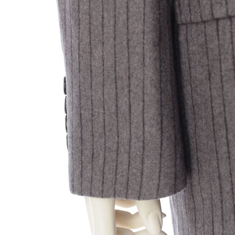 Celine Cashmere Stripe Tomboy Jacket Tailored Jacket Outerwear 2v71k046p Gray 34