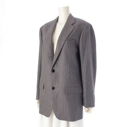 Celine Cashmere Stripe Tomboy Jacket Tailored Jacket Outerwear 2v71k046p Gray 34