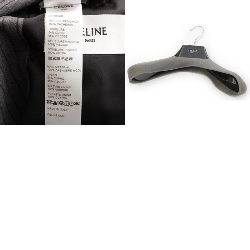 Celine Cashmere Stripe Tomboy Jacket Tailored Jacket Outerwear 2v71k046p Gray 34