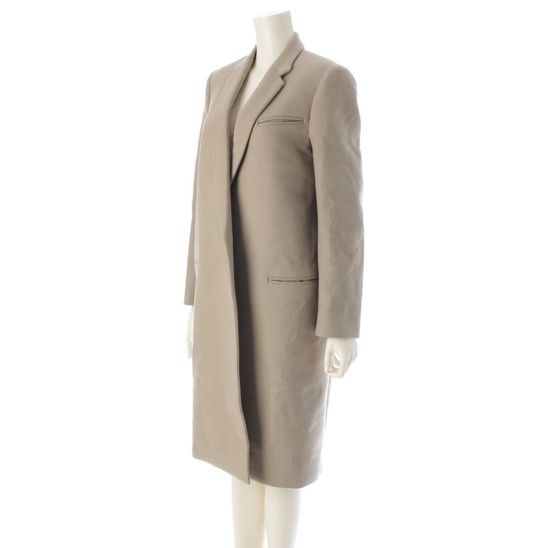Celine Wool Phoebe Period Crombie Coat Outerwear 28h28 Gray 38