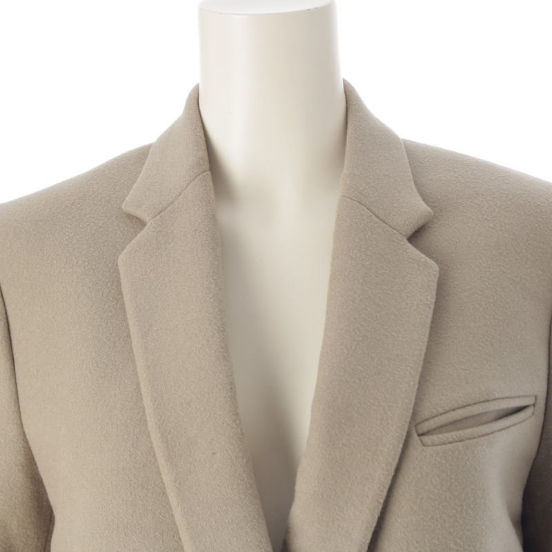 Celine Wool Phoebe Period Crombie Coat Outerwear 28h28 Gray 38