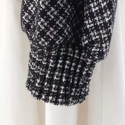 Chanel Cotton And Nylon Coco Button Tweed Tailored Jacket P53874 Black 38