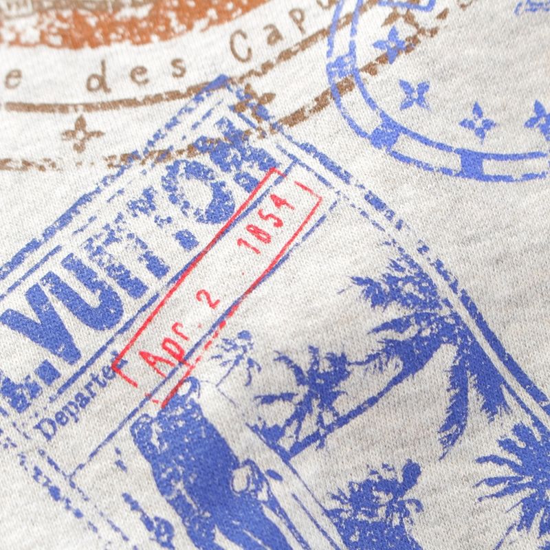 Louis Vuitton 25SS Travel Stamp Sweater Dress 1agdkx Gray XS