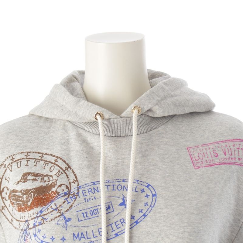 Louis Vuitton 25SS Travel Stamp Sweater Dress 1agdkx Gray XS