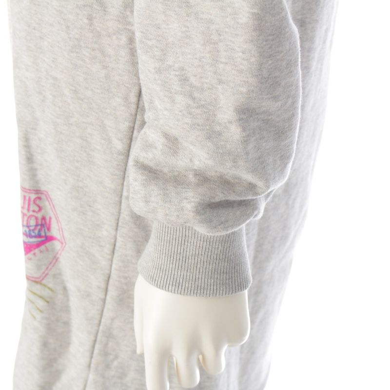 Louis Vuitton 25SS Travel Stamp Sweater Dress 1agdkx Gray XS