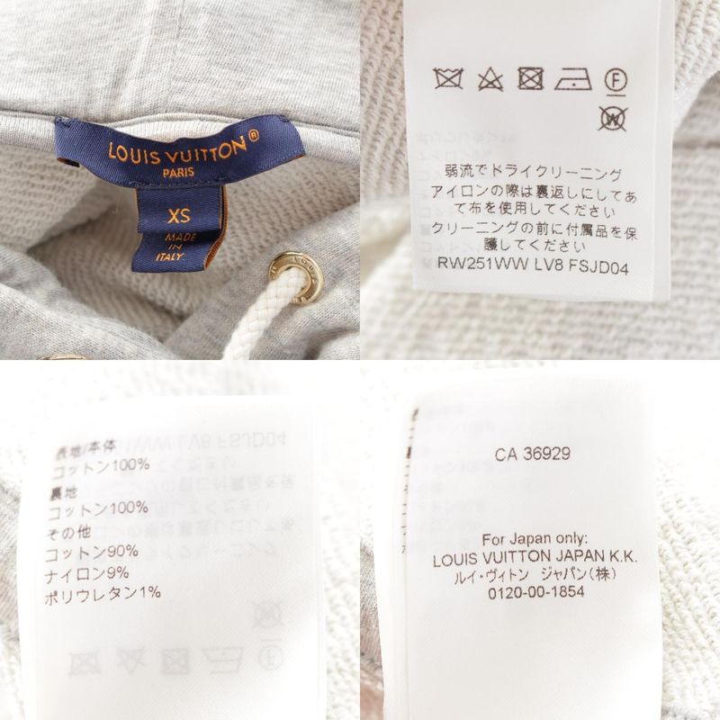 Louis Vuitton 25SS Travel Stamp Sweater Dress 1agdkx Gray XS