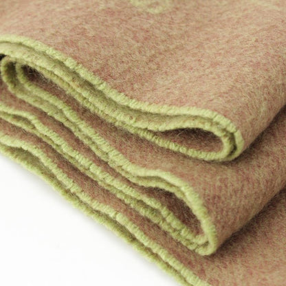 Chanel 100% Cashmere Cambon Logo Stole Shawl Scarf Brown Green