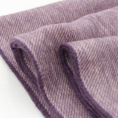 Chanel Cotton Cambon Coco Mark Fringe Shawl Scarf Purple