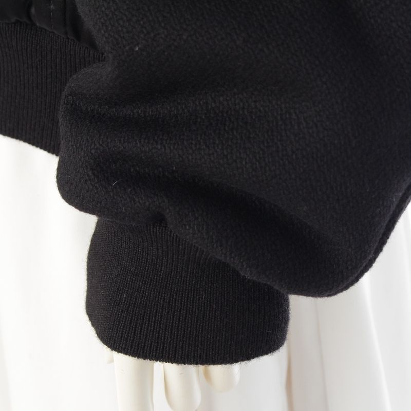 Celine 22AW BOY DOLL Varsity Jacket Teddy Jacket Outerwear 2w750048s Black 46