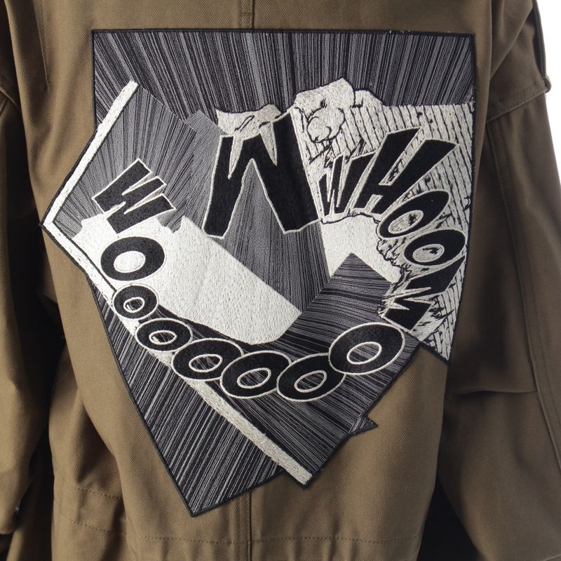 Celine Christian Mar Cles Cotton Whoomm Embroidered Mod Coat Outerwear 2w049597c