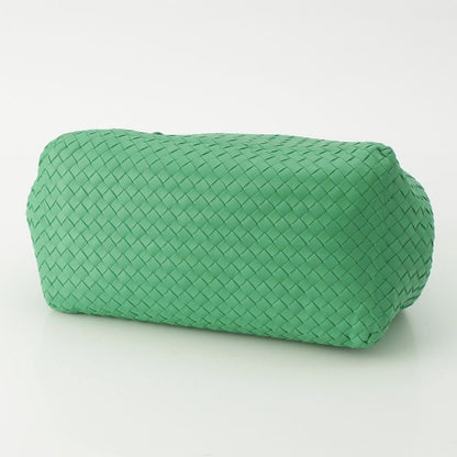 Bottega Veneta Leather Chesta Intrecciato Tote Handbag Green