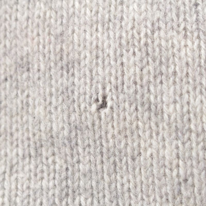 Chanel 08P Sport Cashmere Striped Collar Knit Vest Top P32601 Grey 42