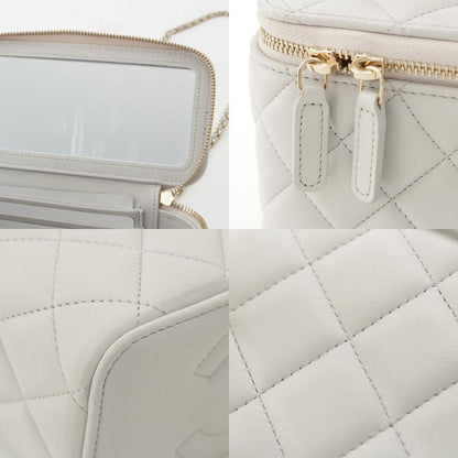 Chanel 25A Lambskin Matelasse Coco Mark 2-way Shoulder Vanity Bag Random Number