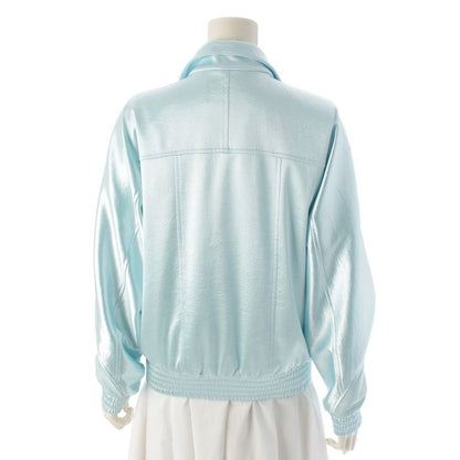 Chanel 2024 Satin Coco Mark Rhinestone Blouson Bomber Jacket Outerwear P76407