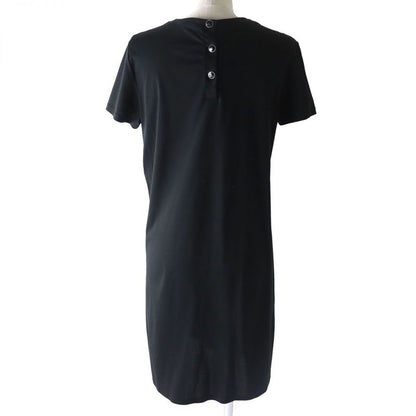 CHANEL 18P P57567 Short Sleeve Dress With Coco Mark Button And Coco
