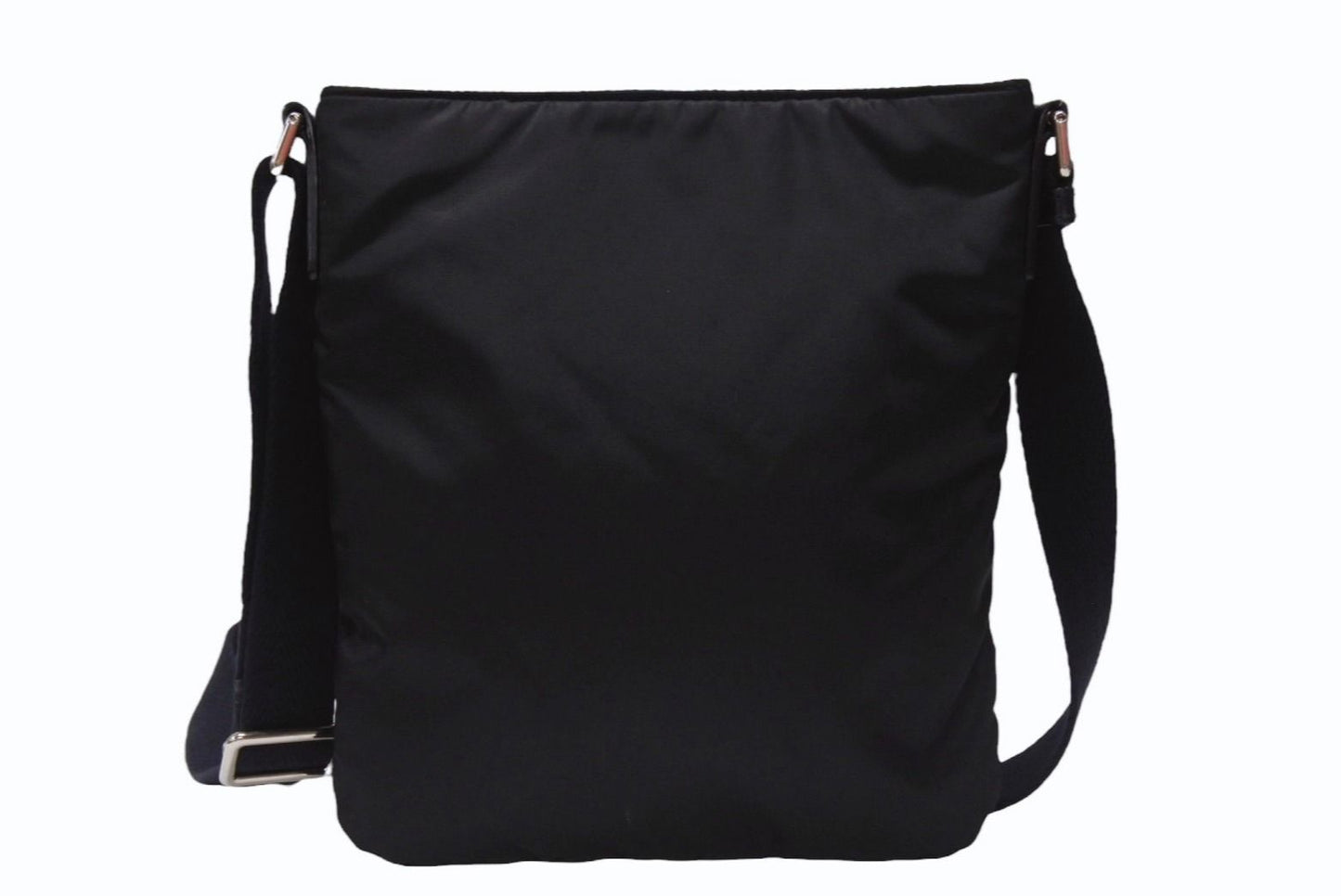 Saint Laurent Nylon Shoulder Bag Black Navy Silver — view 2