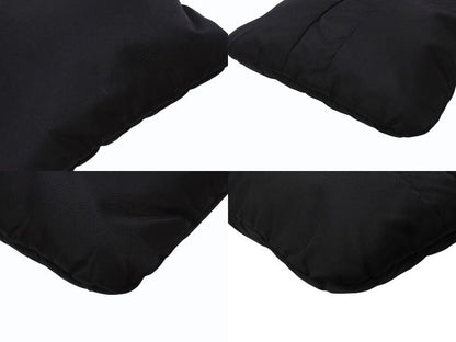 Saint Laurent Nylon Shoulder Bag Black Navy Silver — view 6