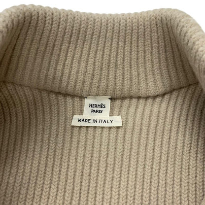 Hermes Outerwear Beige Multicolor Twill Reine Vest Quilted