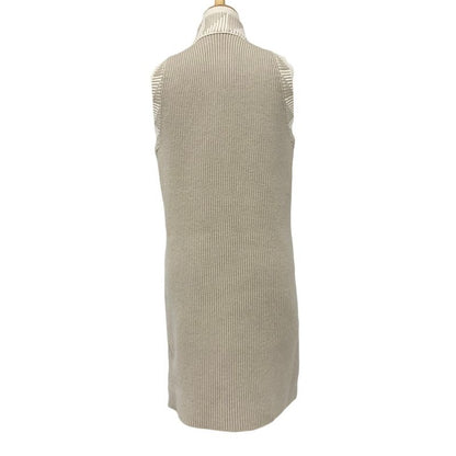 Hermes Outerwear Beige Multicolor Twill Reine Vest Quilted
