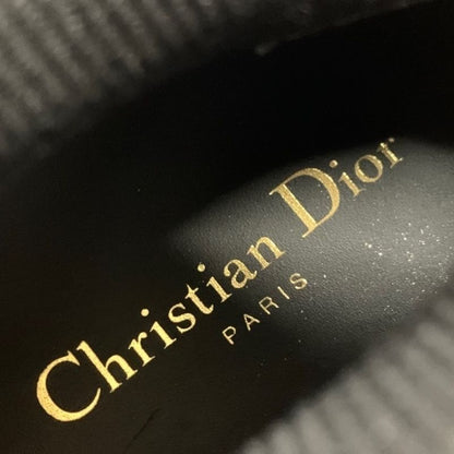 Christian DIOR Walkndior Sneakers Shoes Knit Leather Black White Logo