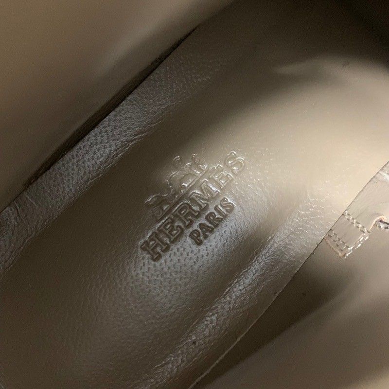 Hermes Neo Boots Short Boots Shoes Leather Black Silver Unused Kelly Hardware