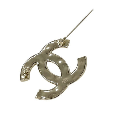Chanel Brooch Corsage Gold Here Mark Rhinestone