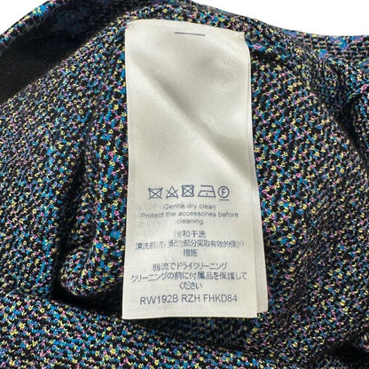 Louis Vuitton Monogram Dress Silk Blue Sleeveless