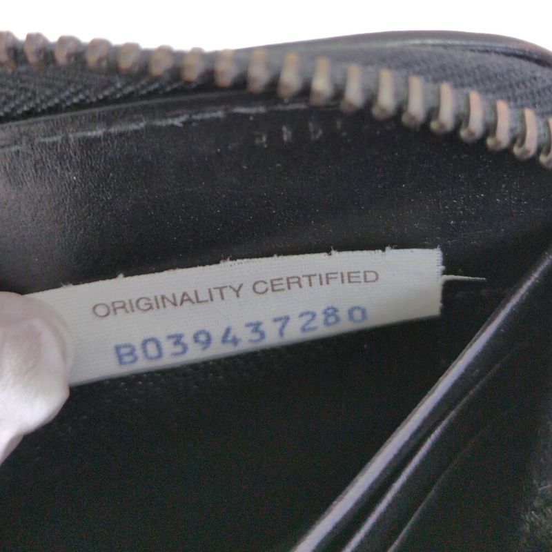 Bottega Veneta Intrecciato Round Zipper Long Wallet / Black / Next-day Delivery