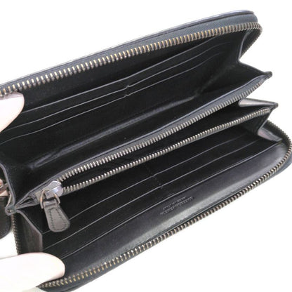 Bottega Veneta Intrecciato Round Zipper Long Wallet / Black / Next-day Delivery